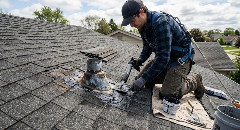Asphalt Roof Leak Repair in Bourbonnais, IL