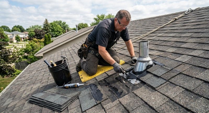 Asphalt Roof Leak Repair in Iroquois County, IL
