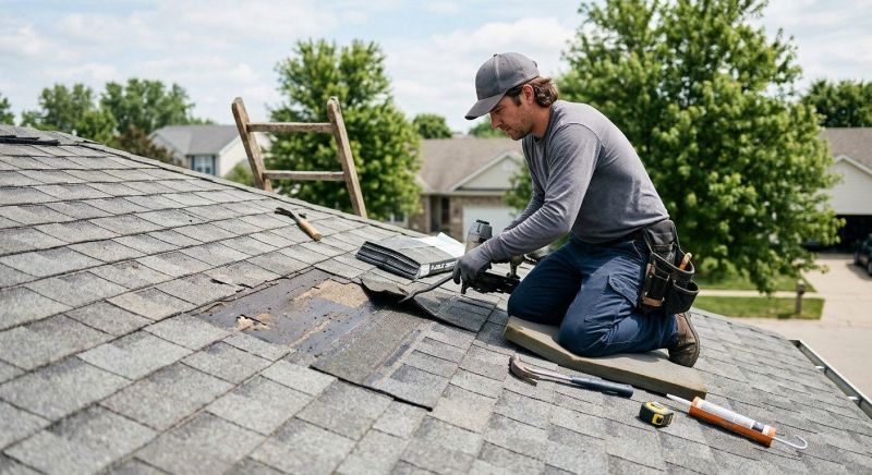 Asphalt Roof Leak Repair in Iroquois County, IL