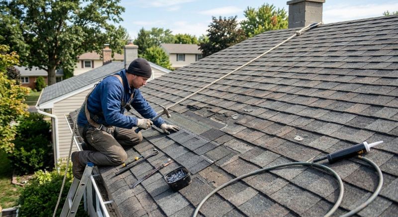 Asphalt Roof Leak Repair in Morocco, IN
