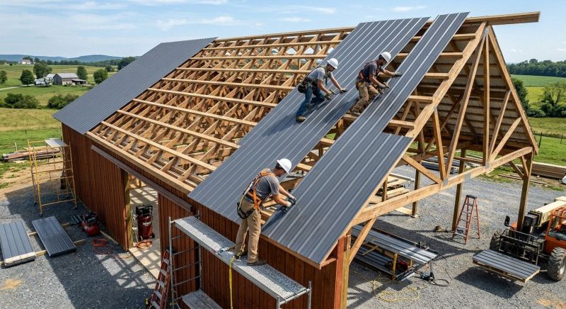 Barn Roof Construction in Kankakee County, IL