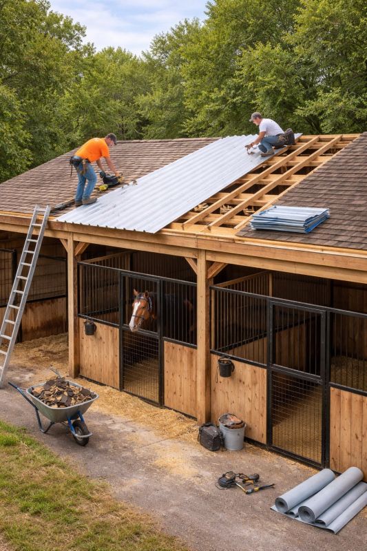 Barn Roof Installation in Kankakee County, IL