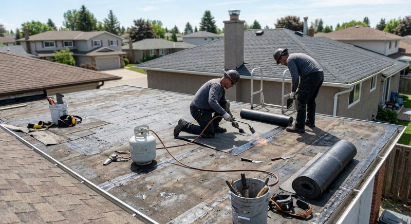 Bitumen Roof Repair in Kankakee County, IL