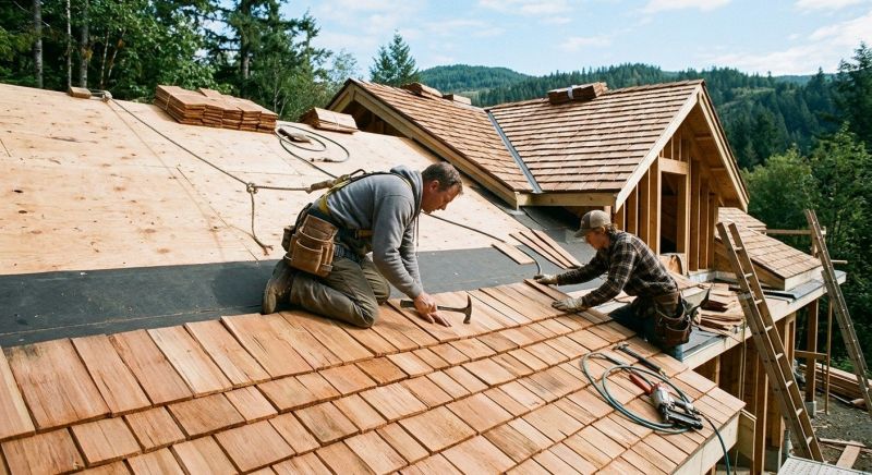 Cedar Roof Installation in Monee, IL