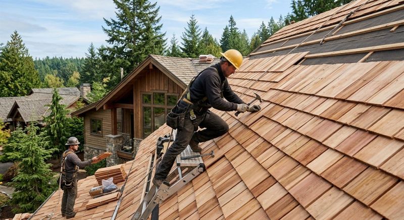 Cedar Roof Installation in Monee, IL