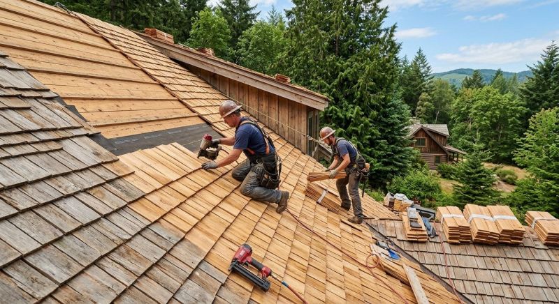 Cedar Roof Installation in Morocco, IN