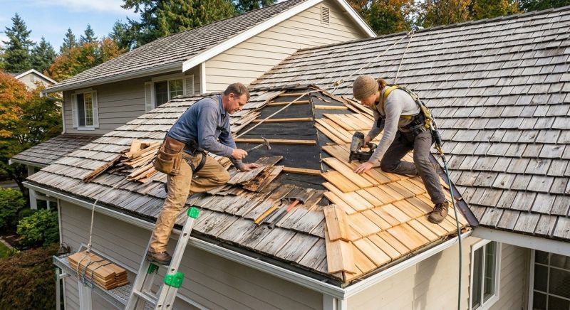 Cedar Shingles Repair in Chebanse, IL