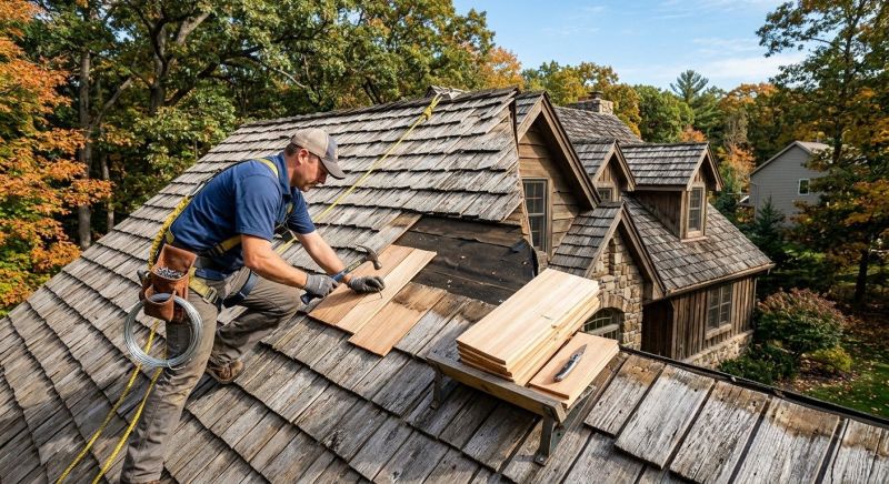 Cedar Shingles Repair in Peotone, IL