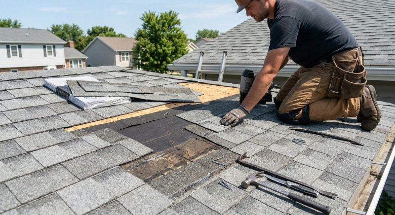 Composite Roof Repair in Kankakee County, IL