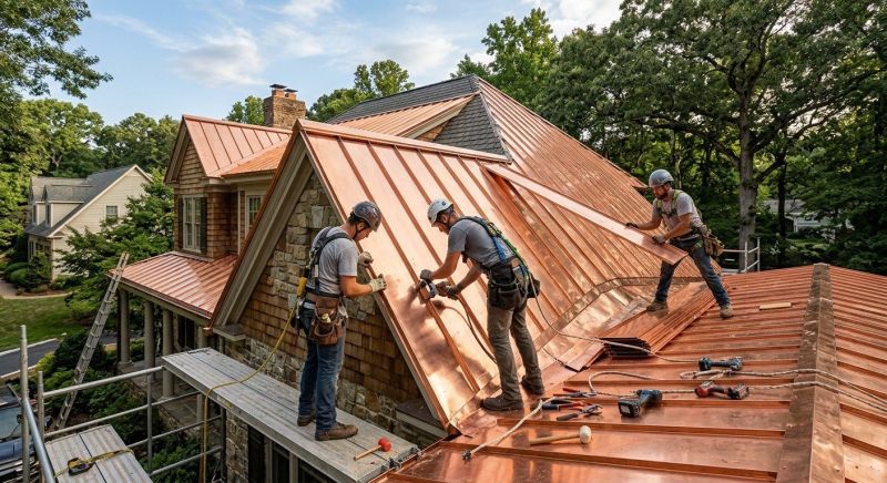 Copper Roof Installation in Kankakee County, IL