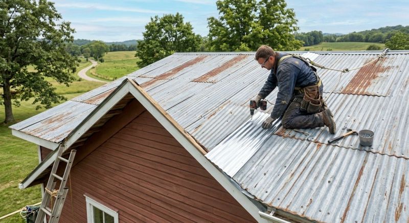 Corrugated Roof Repair in Wilmington, IL