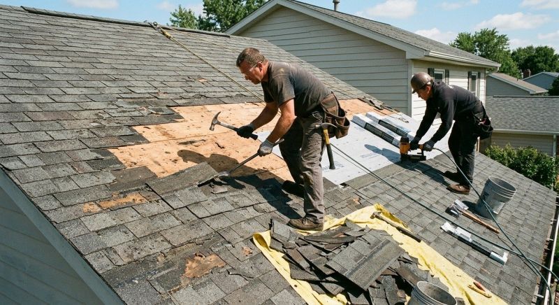 Damaged Roof Repair in Bourbonnais, IL
