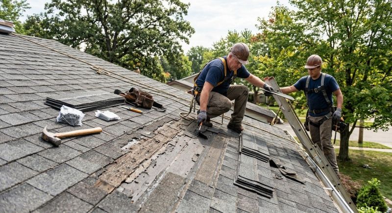 Damaged Roof Repair in Gilman, IL