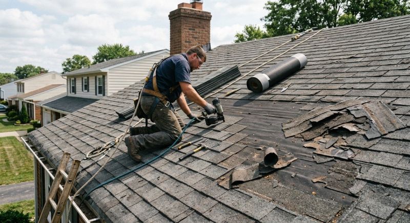 Damaged Roof Repair in Manhattan, IL