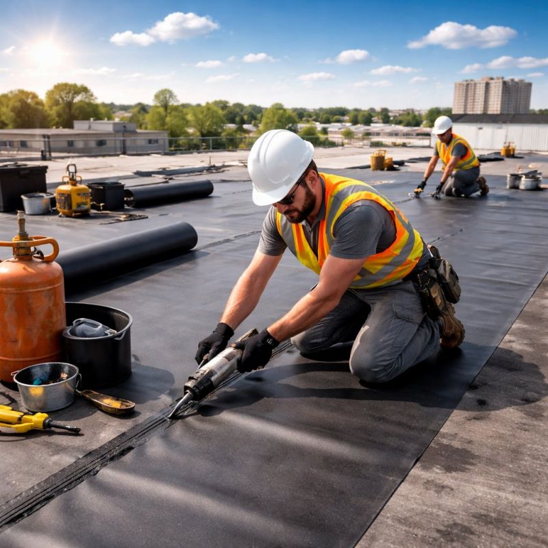Epdm Roof Installation in Beecher, IL