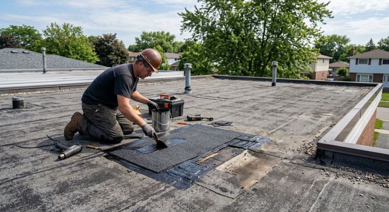 Flat Roof Repair in Bourbonnais, IL