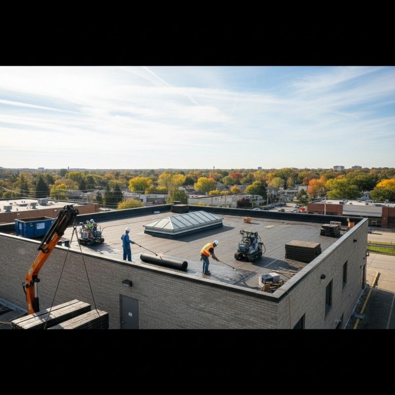 Flat Roof Replacement in Bourbonnais, IL