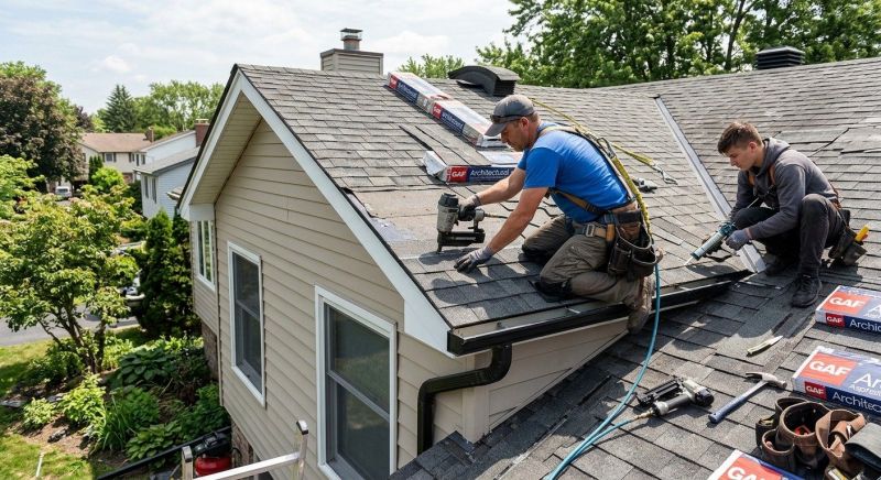 Hip Roof Shingle Replacement in Kankakee County, IL