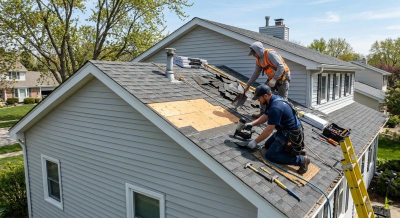 House Roof Repair in Gilman, IL
