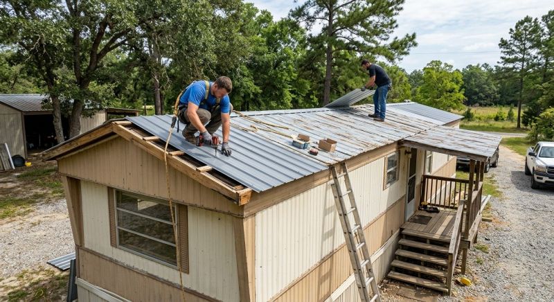 Metal Roof Flashing Repair in Kankakee County, IL