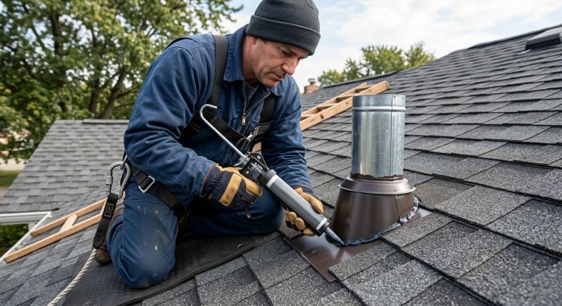 Roof Vent Flashing Repair in Kankakee County, IL