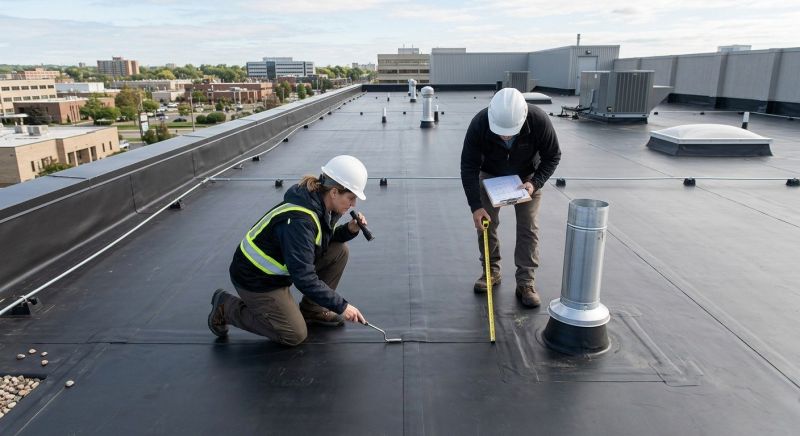 Rubber Roof Inspection in Kankakee County, IL
