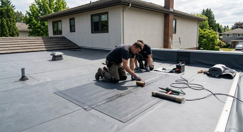 Rubber Roof Repair in Peotone, IL