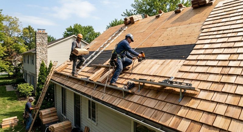 Shake Roof Replacement in Chebanse, IL