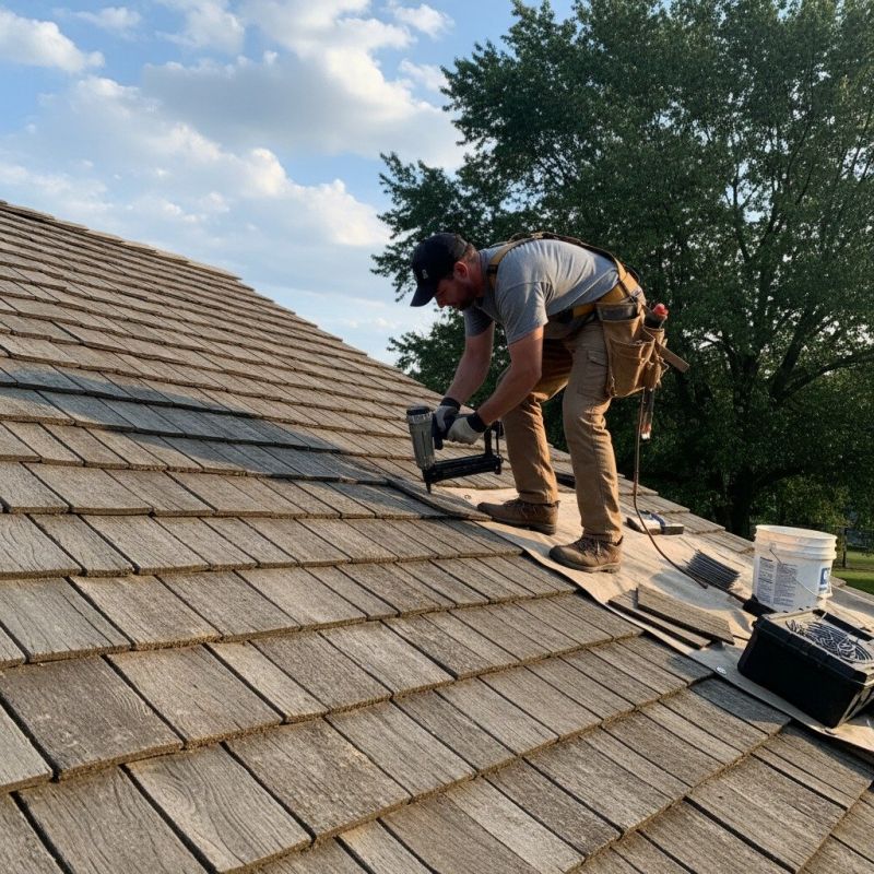 Shake Shingle Repair in Chebanse, IL