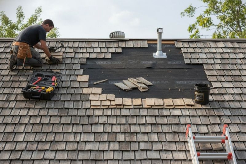 Shake Shingle Repair in Newton County, IN