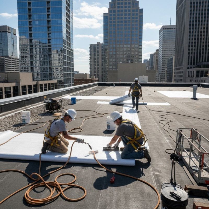 Single Ply Roof Repair in Peotone, IL