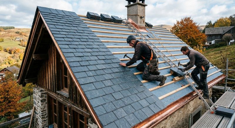 Slate Roof Installation in Morocco, IN