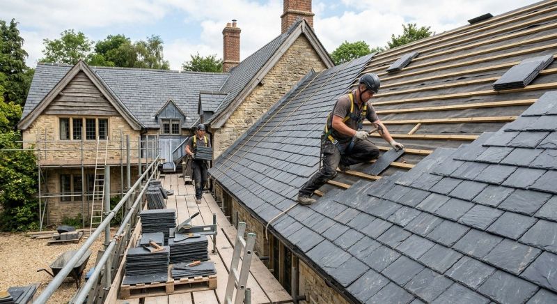Slate Roof Installation in Newton County, IN