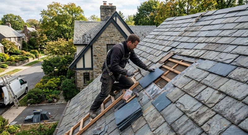 Slate Roof Repair in Kankakee County, IL