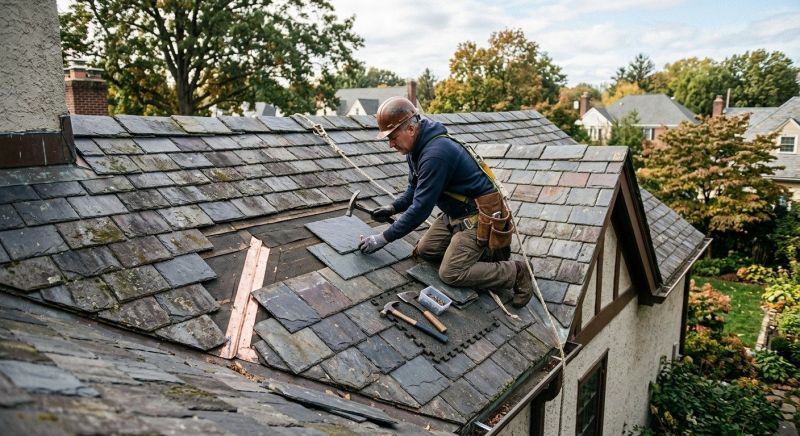 Slate Roof Repair in Monee, IL