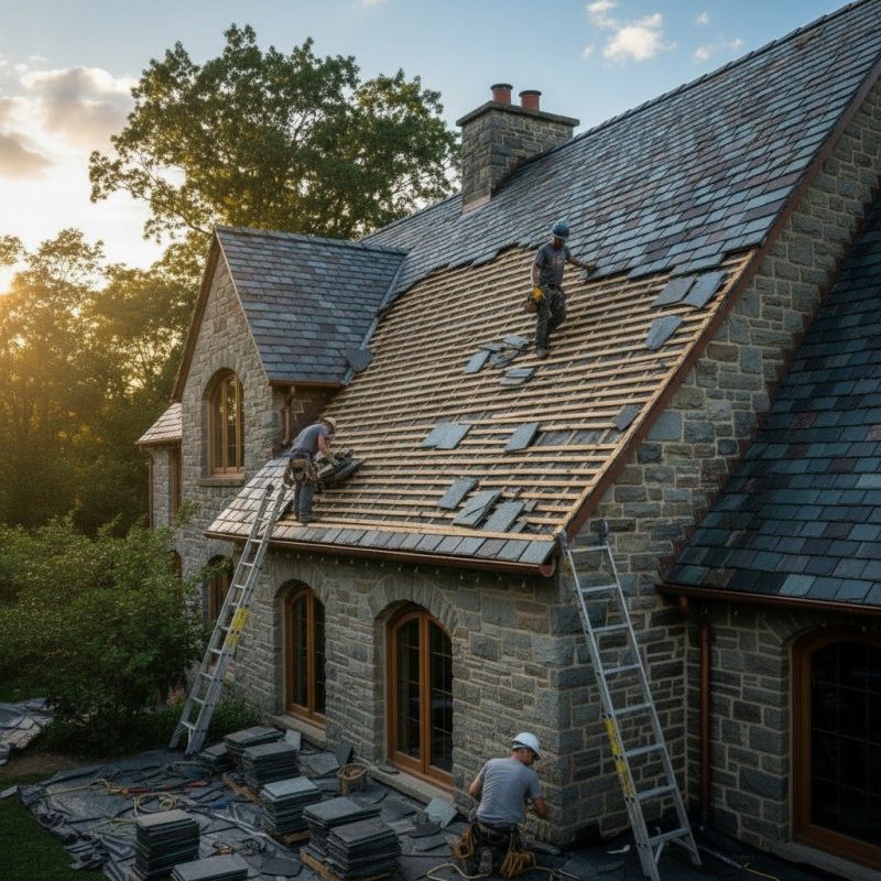 Slate Roof Replacement in Beecher, IL