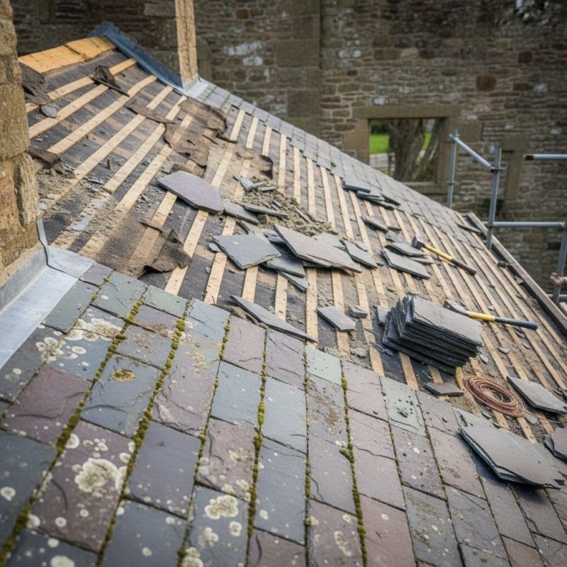 Slate Roof Replacement in Monee, IL