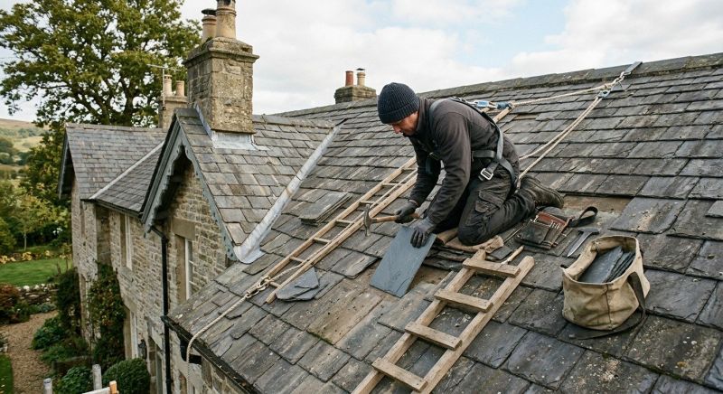 Slate Shingles Repair in Manhattan, IL