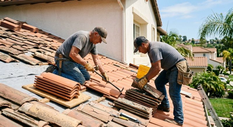 Spanish Tile Roof Repair in Kankakee County, IL