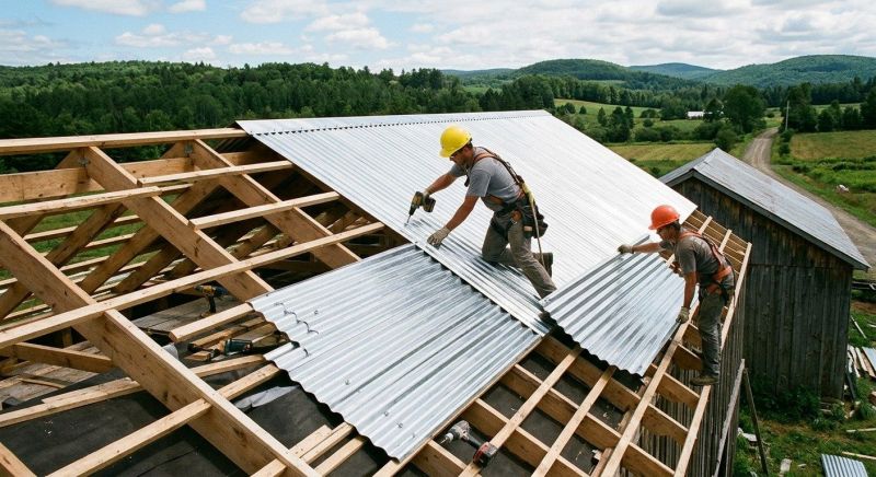 Steel Roof Installation in Kankakee County, IL