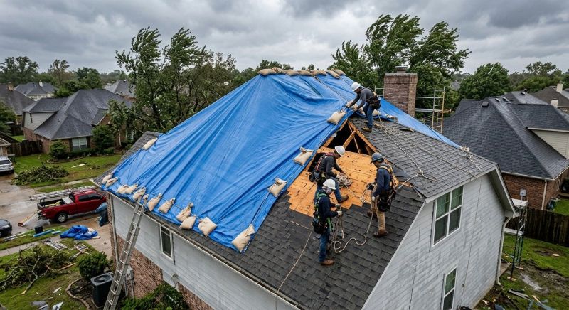 Storm Damage Roof Repair in Wilmington, IL