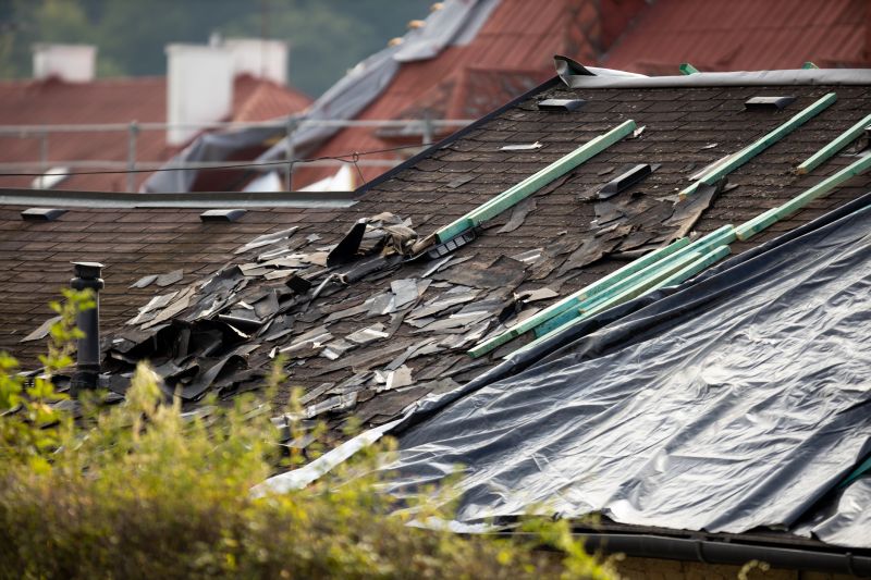Storm Damage Roof Tarping in Kankakee County, IL