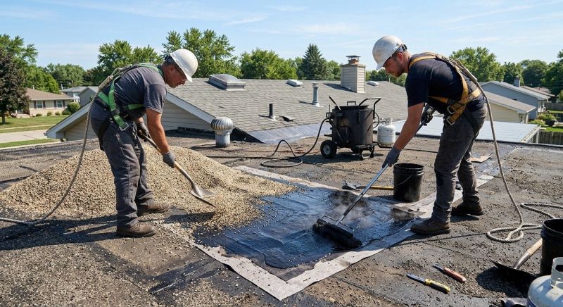 Tar And Gravel Roof Repair in Beecher, IL