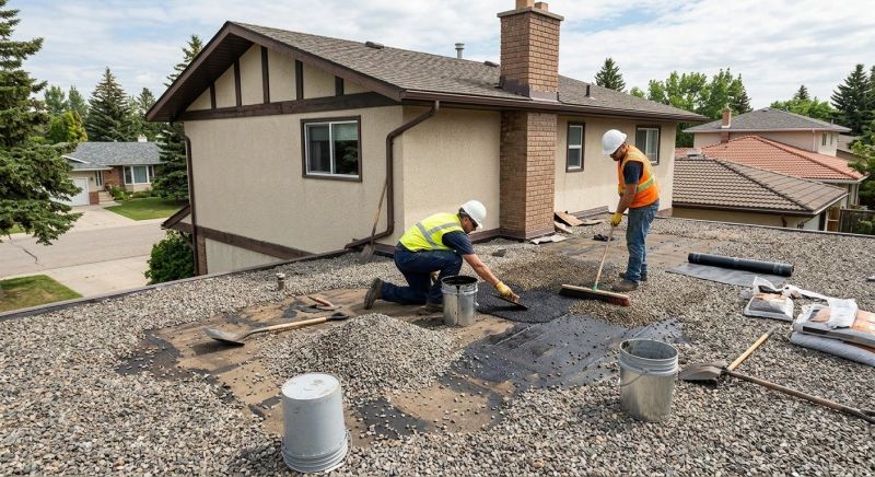 Tar And Gravel Roof Repair in Bourbonnais, IL