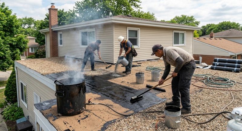 Tar And Gravel Roof Repair in Chebanse, IL
