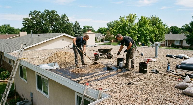 Tar And Gravel Roof Repair in Morocco, IN