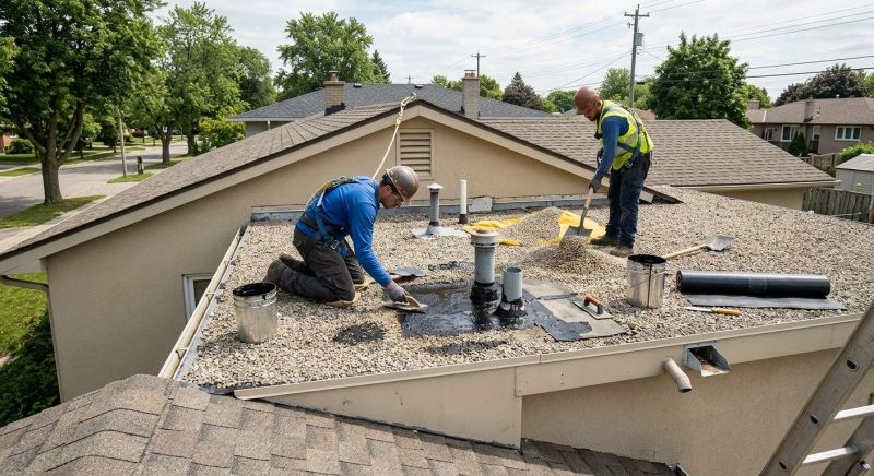Tar And Gravel Roof Repair in Wilmington, IL