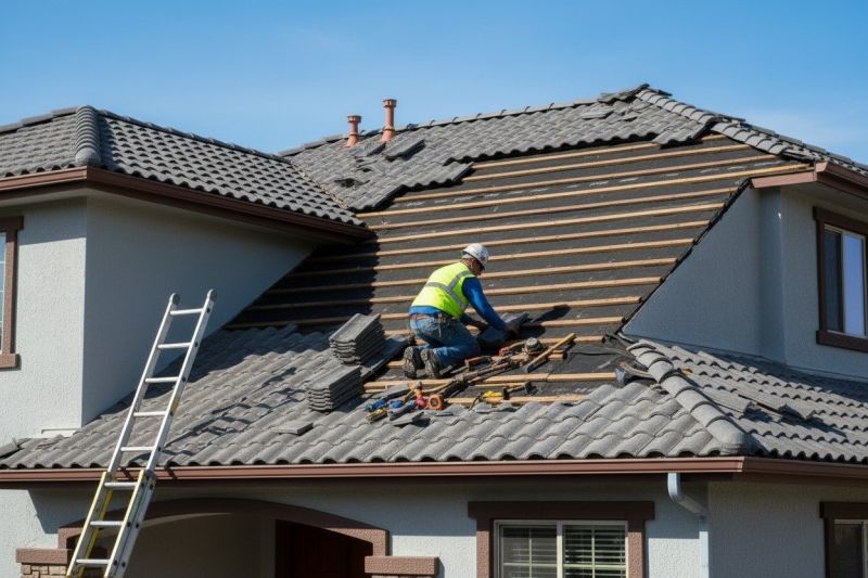 Tile Roof Repair in Gilman, IL