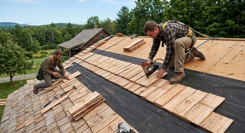 Wood Roofing Installation in Bourbonnais, IL