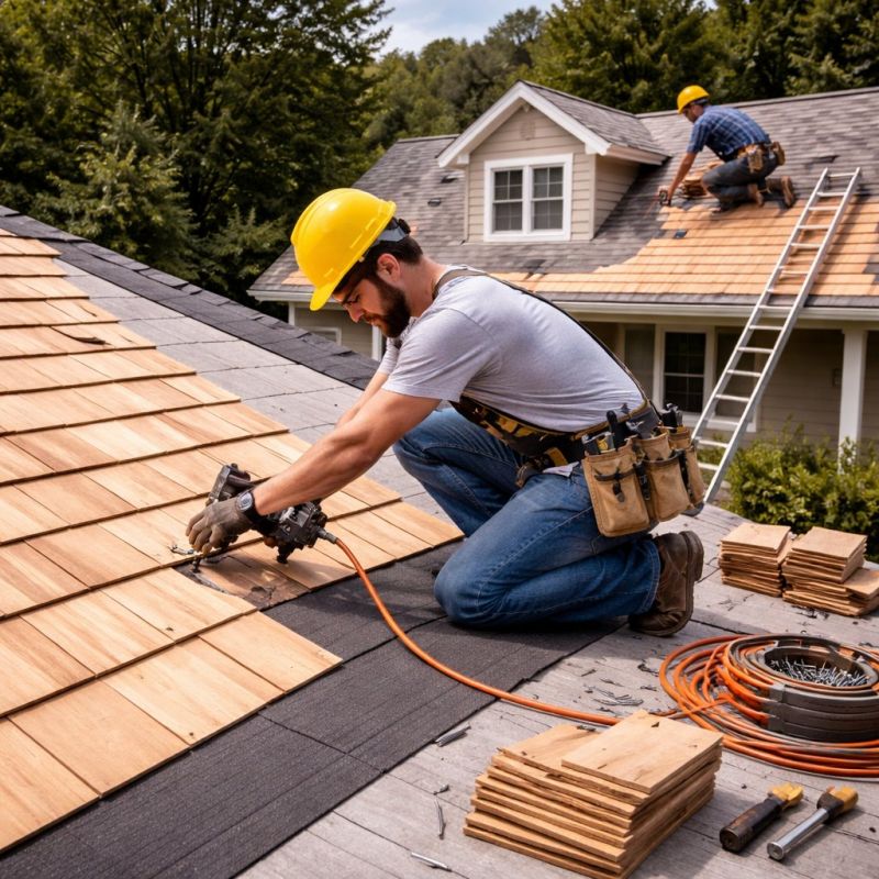 Wood Roofing Installation in Braidwood, IL